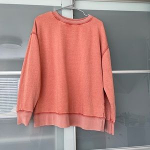 Rust oversized crew neck